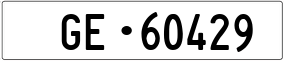 Truck License Plate